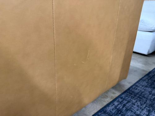 Sven 88” Tufted Leather Sofa Bed - Charme Tan