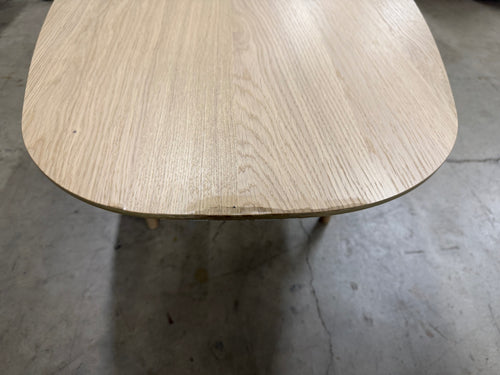 Lenia 53.5" Oval Coffee Table - White Oak