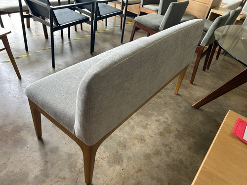Rosin 53" Armless Banquette - Natural Oak And Hestia Gray