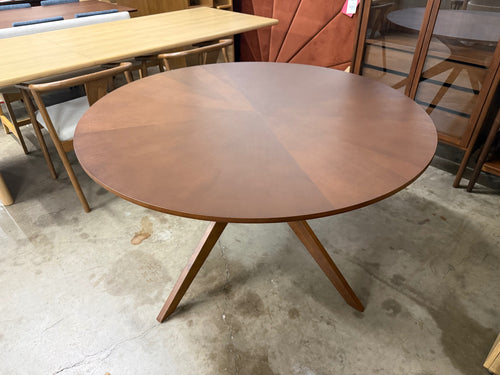 Conan 54" Round Dining Table - Walnut