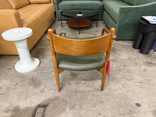 Lento 25" Leather Lounge Chair - Charme Green