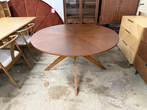 Conan 54" Round Dining Table - Walnut