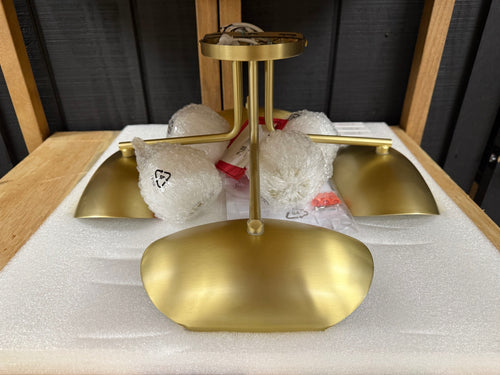Coy Flushmount Ceiling Light - Brass