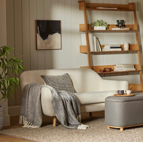 Gabriola 64" Loveseat - Ivory Bouclé