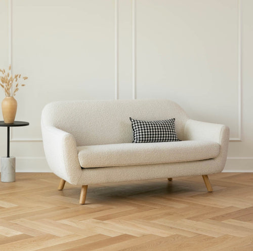 Gabriola 64" Loveseat - Ivory Bouclé