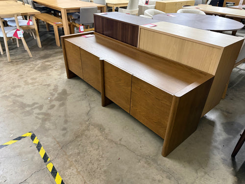 Torme 72" Media Unit - Smoked Oak