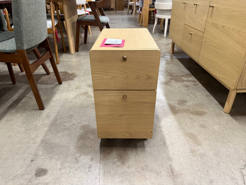 Krossa 12" File Cabinet - White Oak