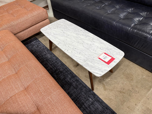Vena 43.5" Marble Coffee Table - Walnut