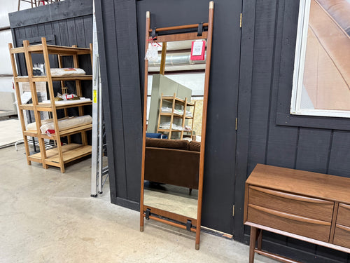 Beau Floor Mirror - Walnut