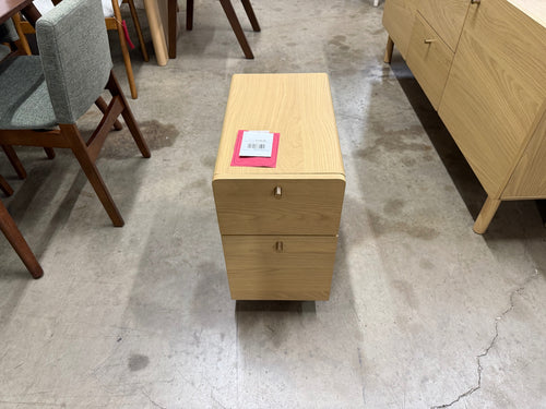 Krossa 12" File Cabinet - White Oak