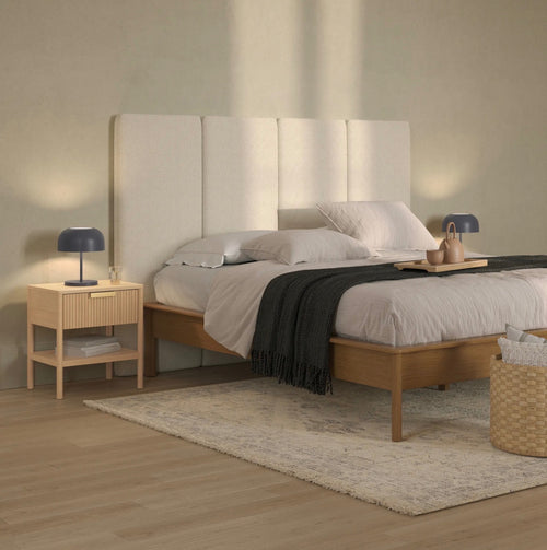 Pair of Liv 1-Drawer Nightstands - White Oak