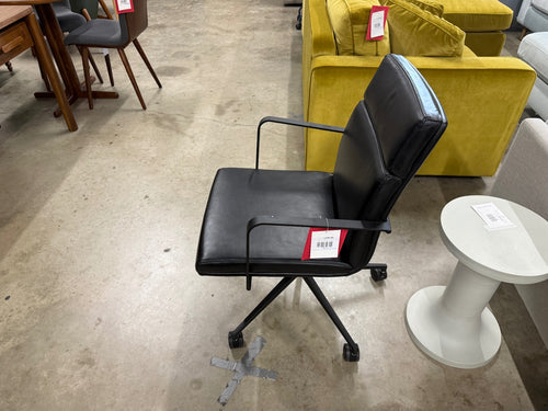 Gerven Leather Office Chair - Oxford Black