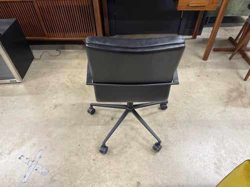 Gerven Leather Office Chair - Oxford Black