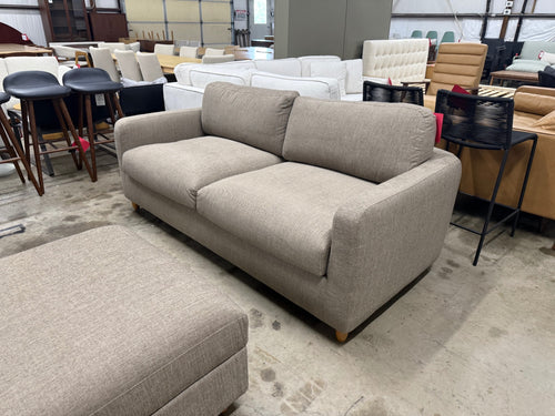 Vati 80" Sofa Bed - Natural Oak And Buckler Brown