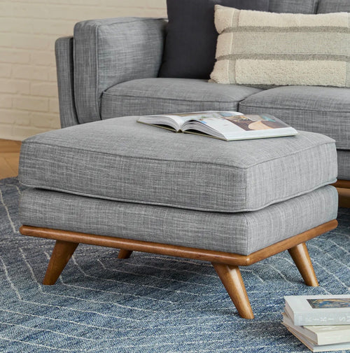 Timber 90” Sofa & Ottoman Set - Pebble Gray