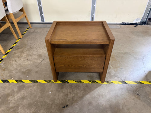 Torme 1-Drawer Nightstand - Smoked Oak