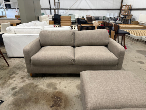 Vati 80" Sofa Bed - Natural Oak And Buckler Brown