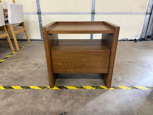 Torme 1-Drawer Nightstand - Smoked Oak