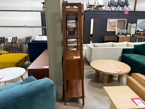 Krossa 31.5" Shelving Unit With Storage - Walnut