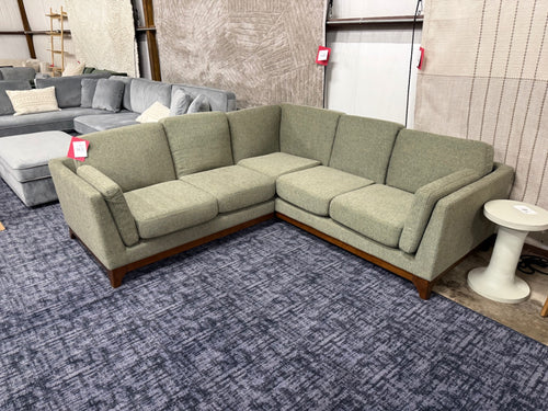 Ceni 88" Corner Sectional - Hemlock Green