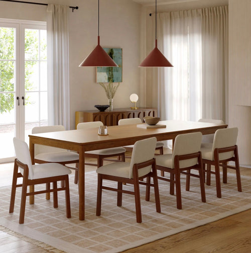 Heidi 78" - 97.5" Extendable Dining Table - Walnut