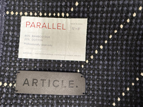 Parallel 5 X 8 Rug - Wave Blue / White