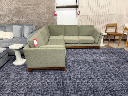 Ceni 88" Corner Sectional - Hemlock Green