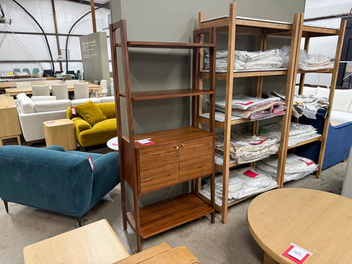Krossa 31.5" Shelving Unit With Storage - Walnut