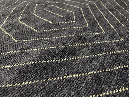 Parallel 5 X 8 Rug - Wave Blue / White