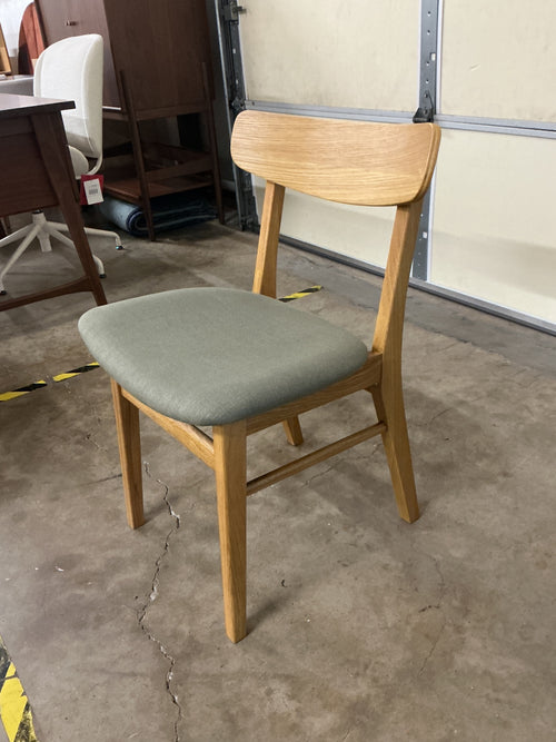 Set of 6 Ecole Dining Chairs - Oak And Welsh Green