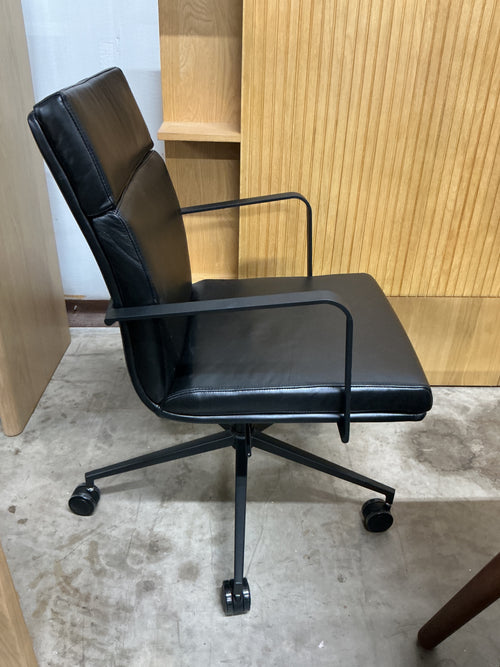 Gerven Leather Office Chair - Oxford Black