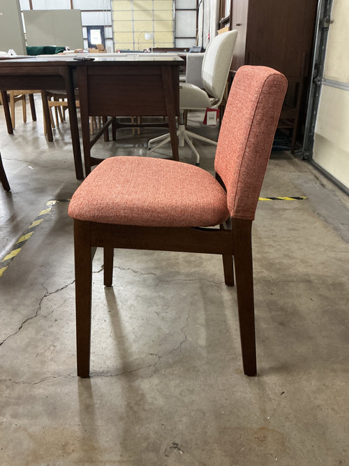 Set of 4 Nosh Dining Chairs - Walnut And Rosehip Orange