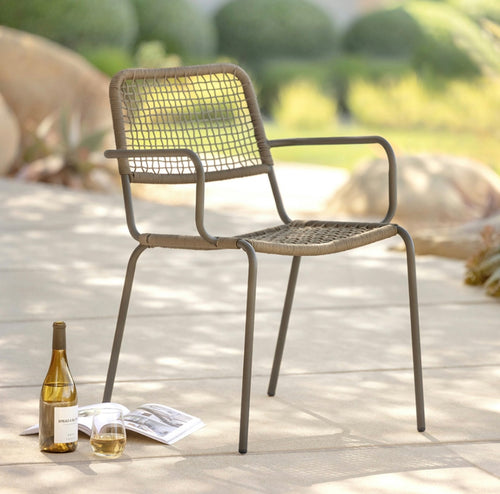 Set of 4 Manna Outdoor Dining Chairs - Grove Green