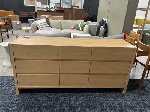 Leif 9-Drawer Triple Dresser - White Oak