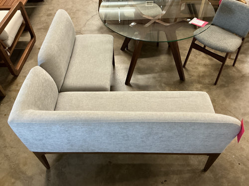 Rosin Banquette Set - Smoked Oak And Hestia Gray