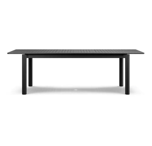 Fisk 75.5" - 96" Outdoor Extendable Dining Table - Black