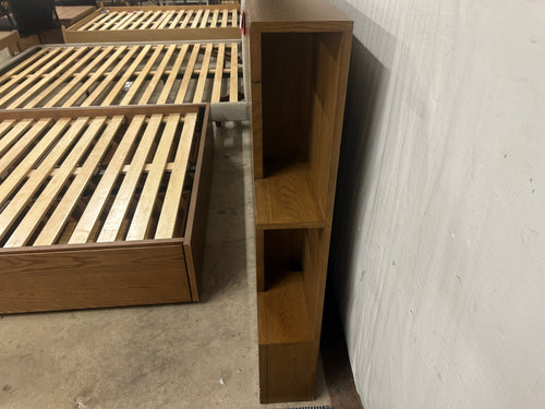 Kouva Queen Storage Headboard - Smoked Oak