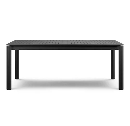 Fisk 75.5" - 96" Outdoor Extendable Dining Table - Black