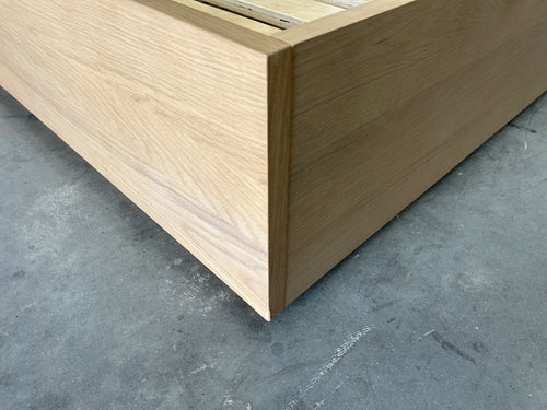 Leif Twin Platform Storage Bed - White Oak