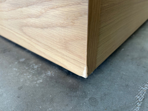 Leif Twin Platform Storage Bed - White Oak