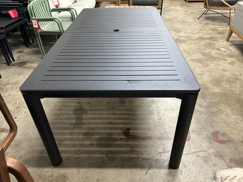 Fisk 75.5" - 96" Outdoor Extendable Dining Table - Black