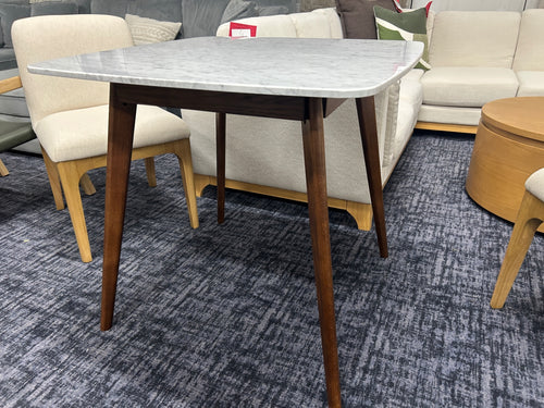 Vena Cafe Table - Walnut and Marble