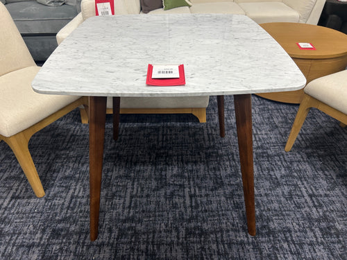 Vena Cafe Table - Walnut and Marble