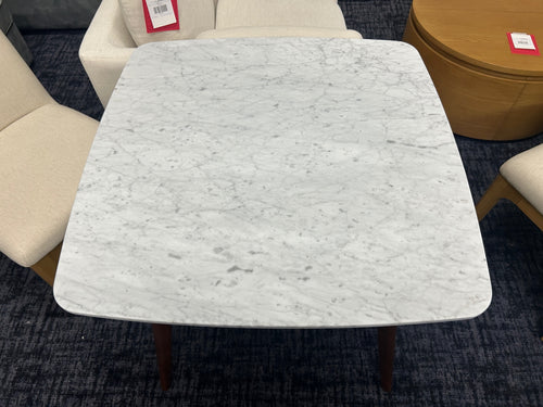 Vena Cafe Table - Walnut and Marble