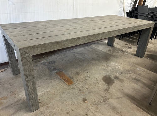 Atica 98" Outdoor Dining Table - Washed Acacia