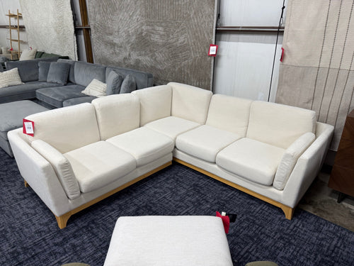 Ceni 88" Corner Sectional - Buckler Ivory