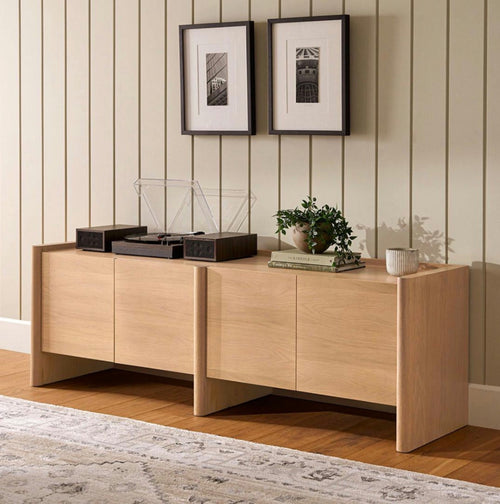 Torme 72" Media Unit - White Oak