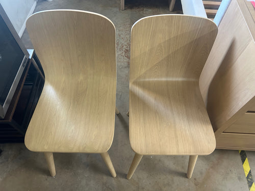 Pair of Earl Dining Chairs - White Oak