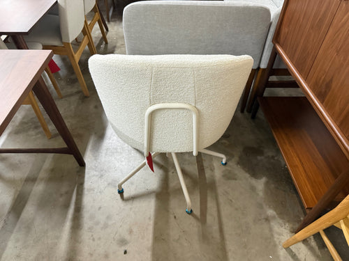 Rya Office Chair - Ivory Wool Bouclé