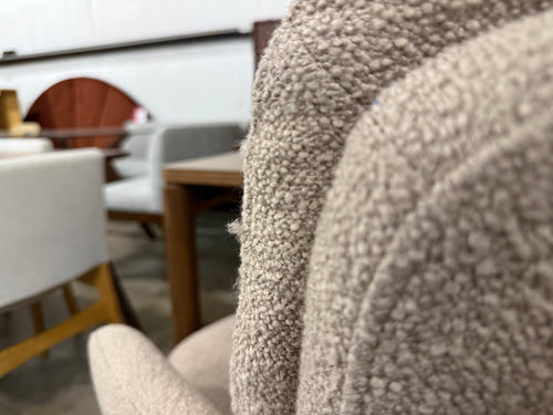 Bea Executive Office Chair - Sandstone Wool Bouclé